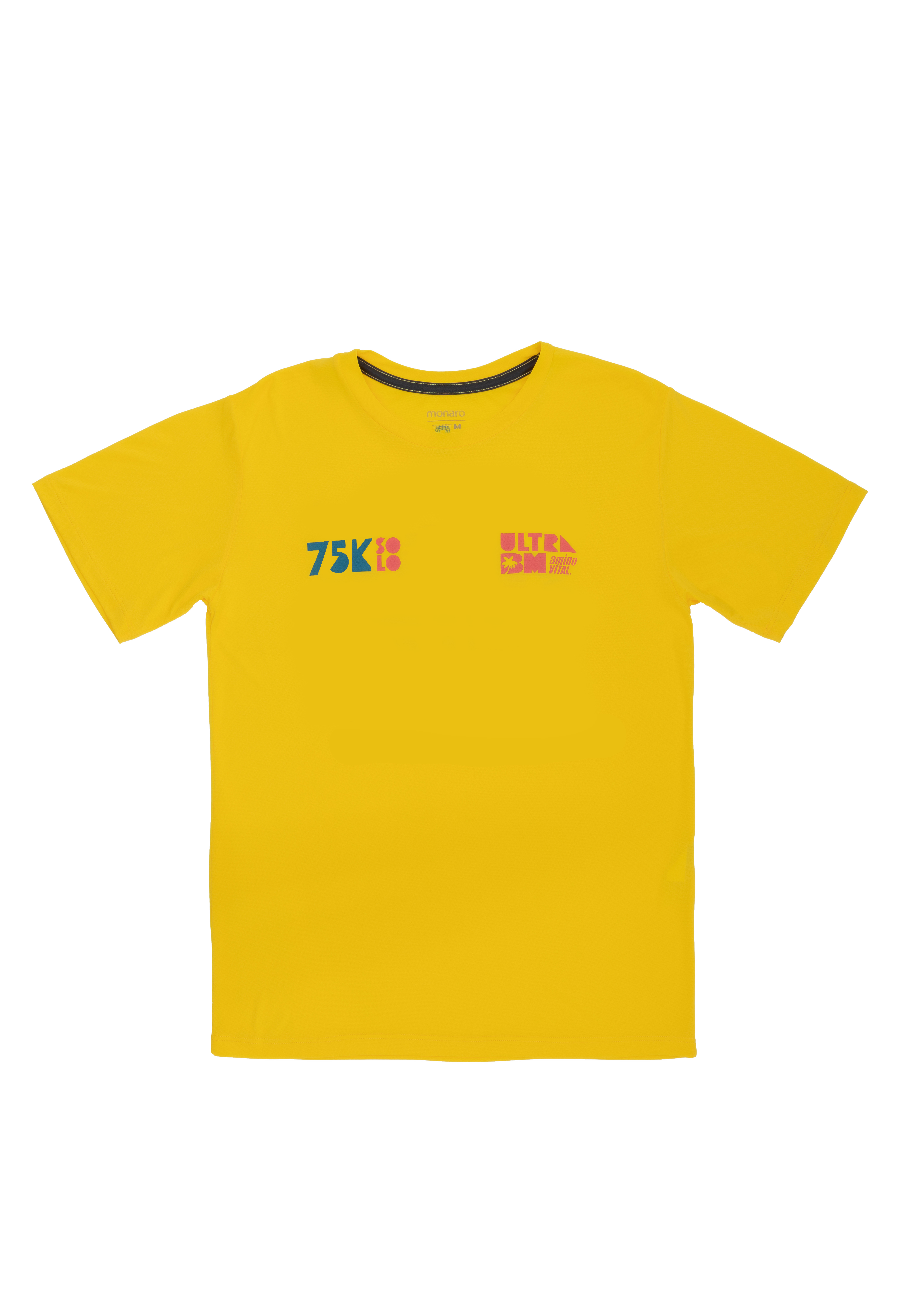 Camiseta Ultra BM 75KM 2024 Solo Amarela Feminina